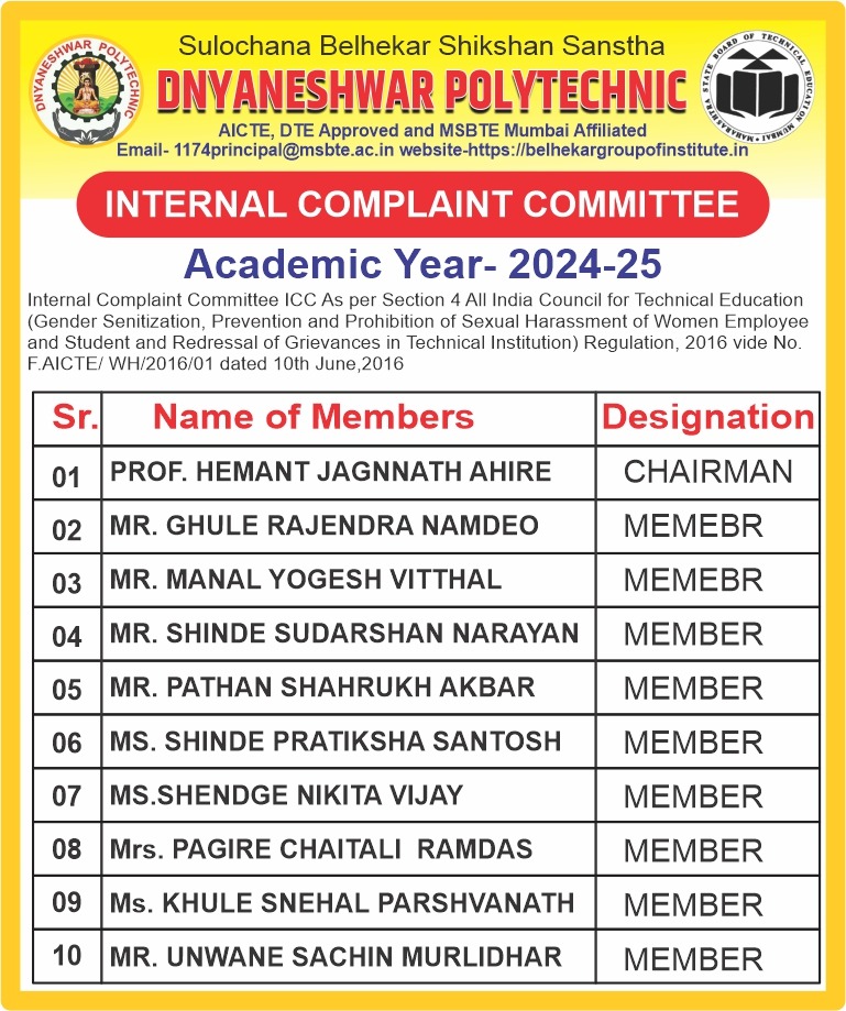 Internal Complaint Committee